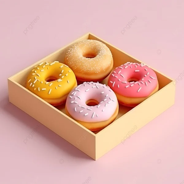 Custom Pink Donut boxes