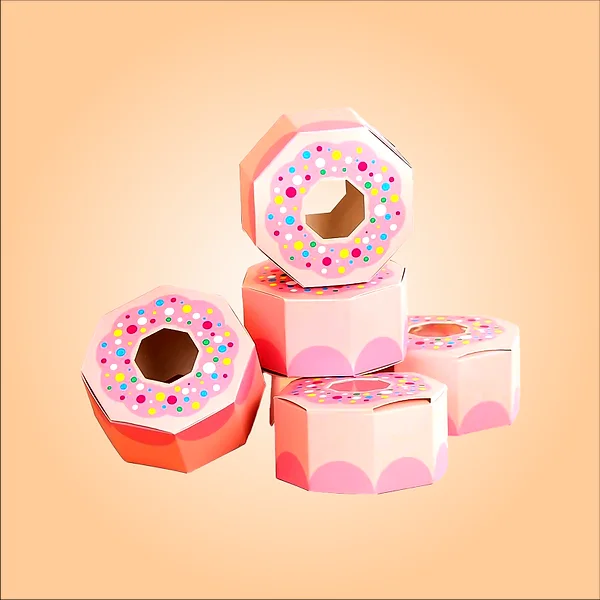 Custom Pink Donut boxes