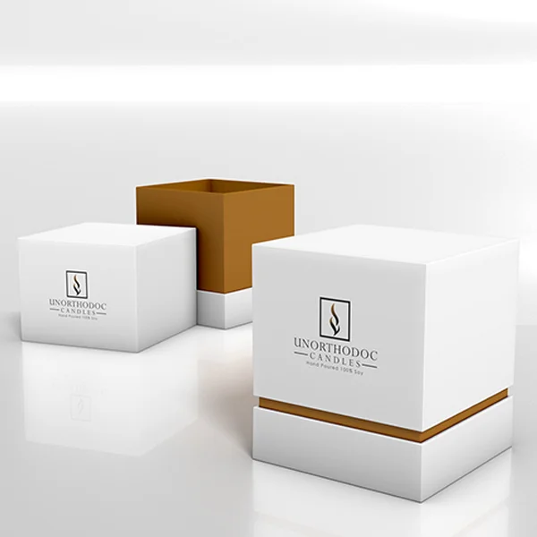 Custom White Candle Boxes