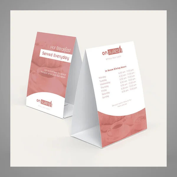 Custom Table Tents